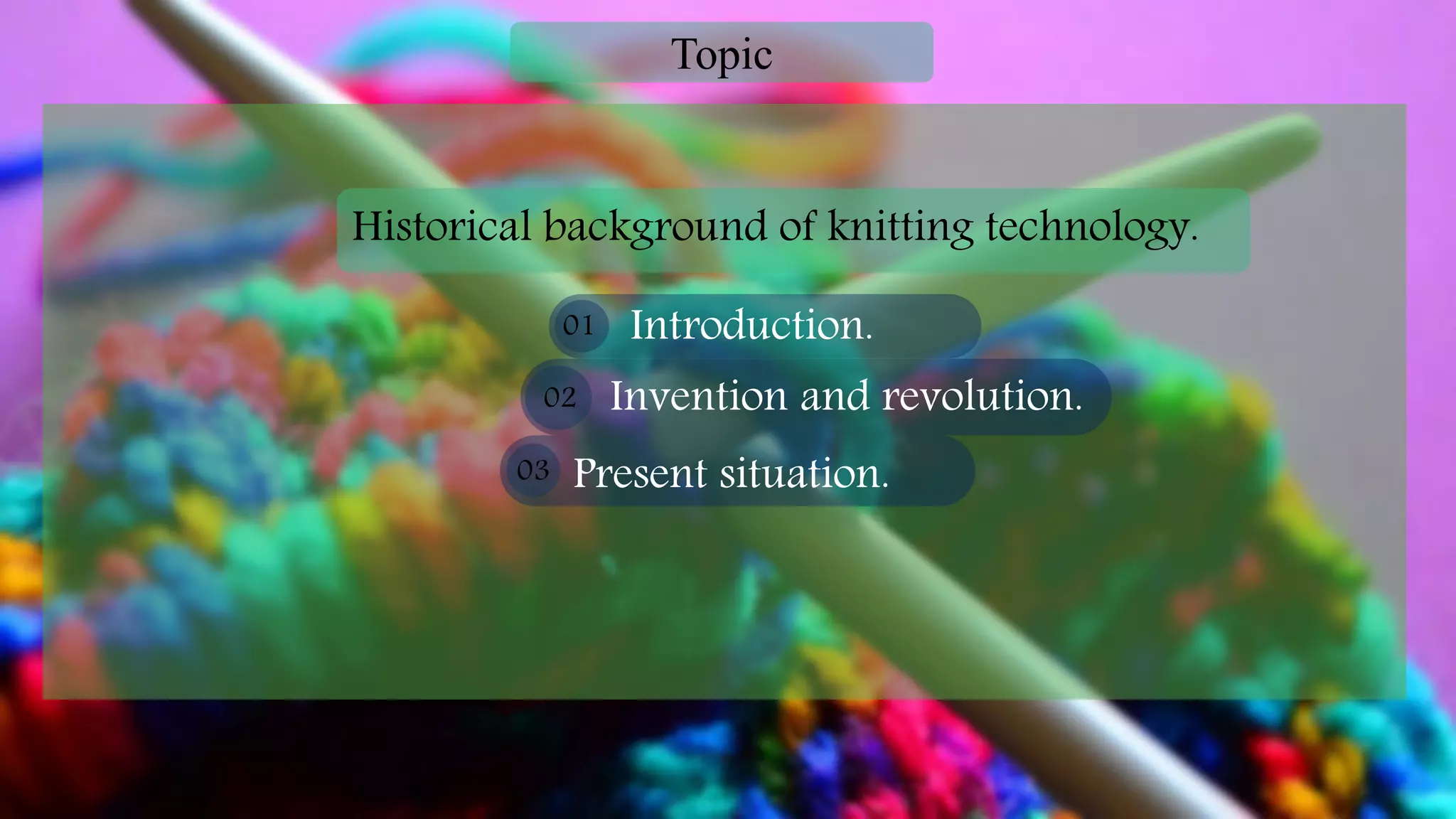 History of knitting technology. | PDF