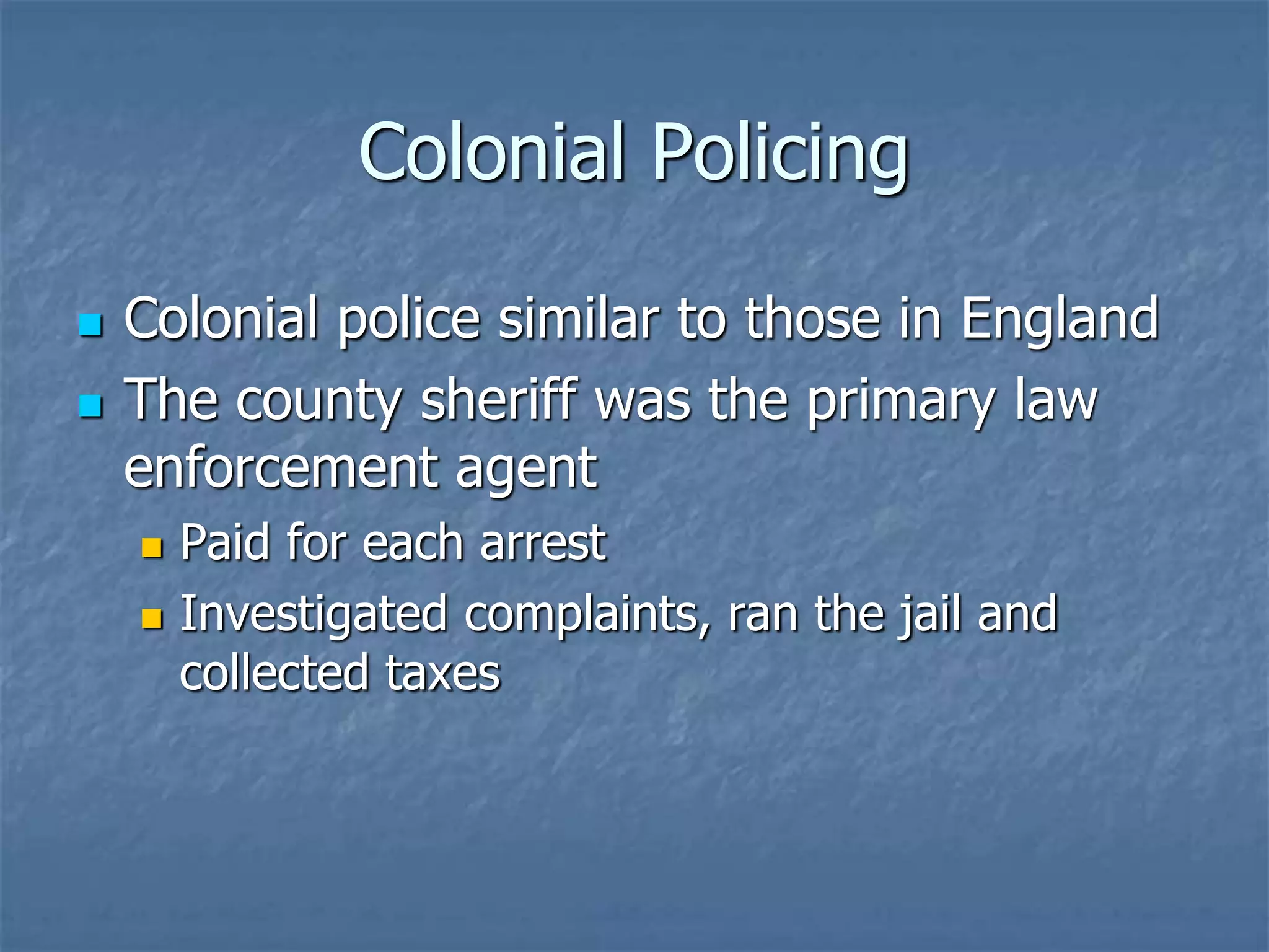 History of Law Enforcement | PPTX