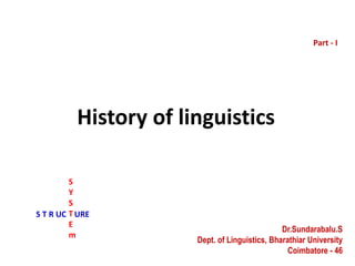 History of linguistics - Schools of Linguistics | PPT