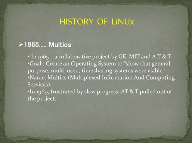 History of linux | PPT