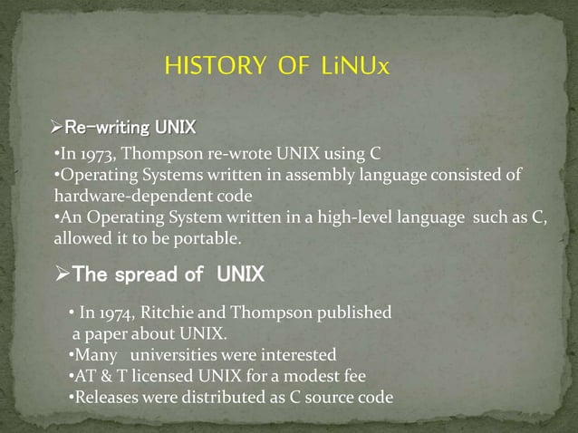 History of linux | PPT