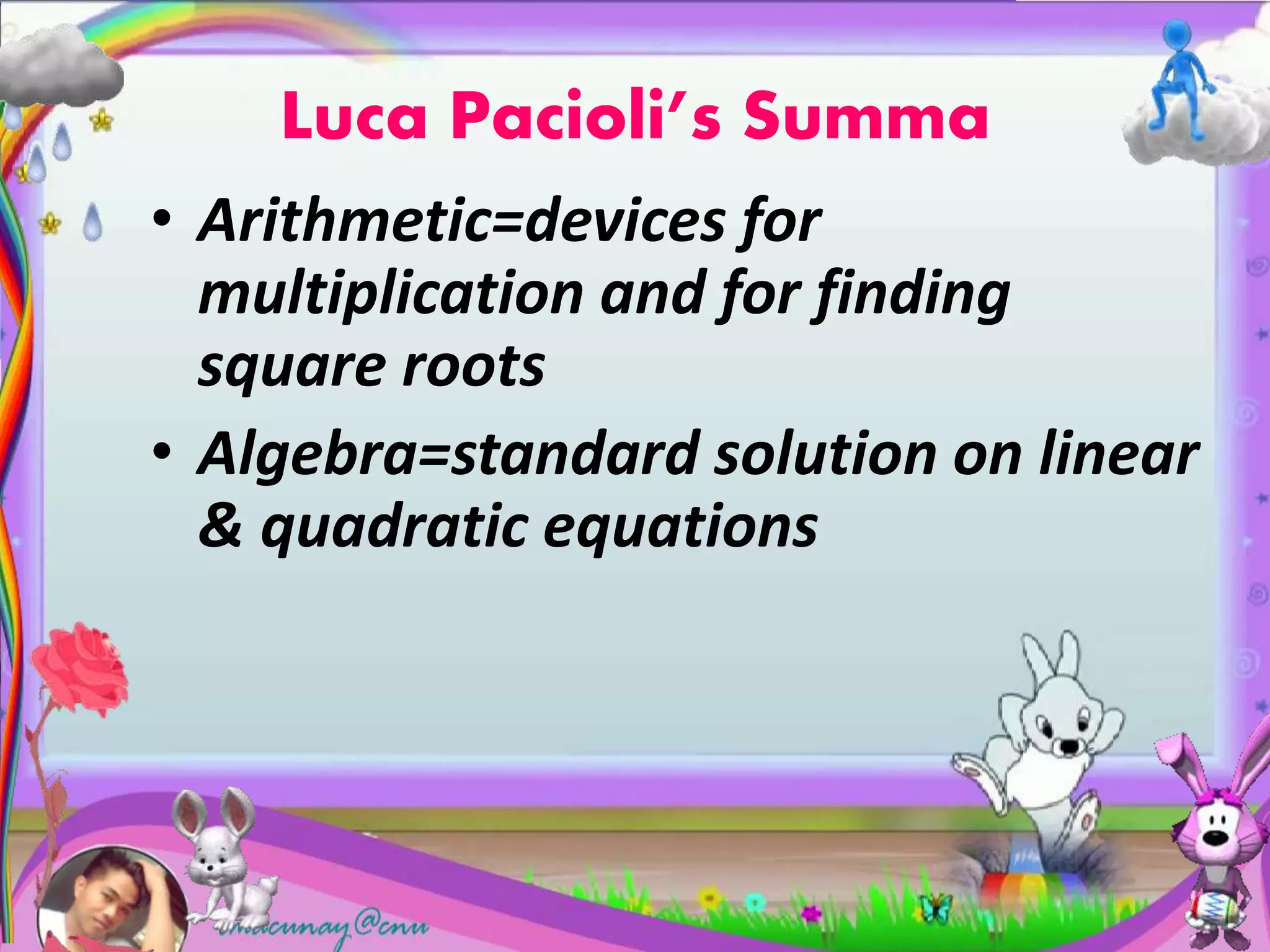 The European Renaissance_History Of Mathematics(Rigino) | PPTX