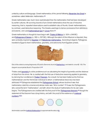 History of mathematics | DOCX