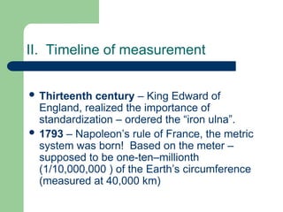 History of Measurement.how to measure unit | PPT