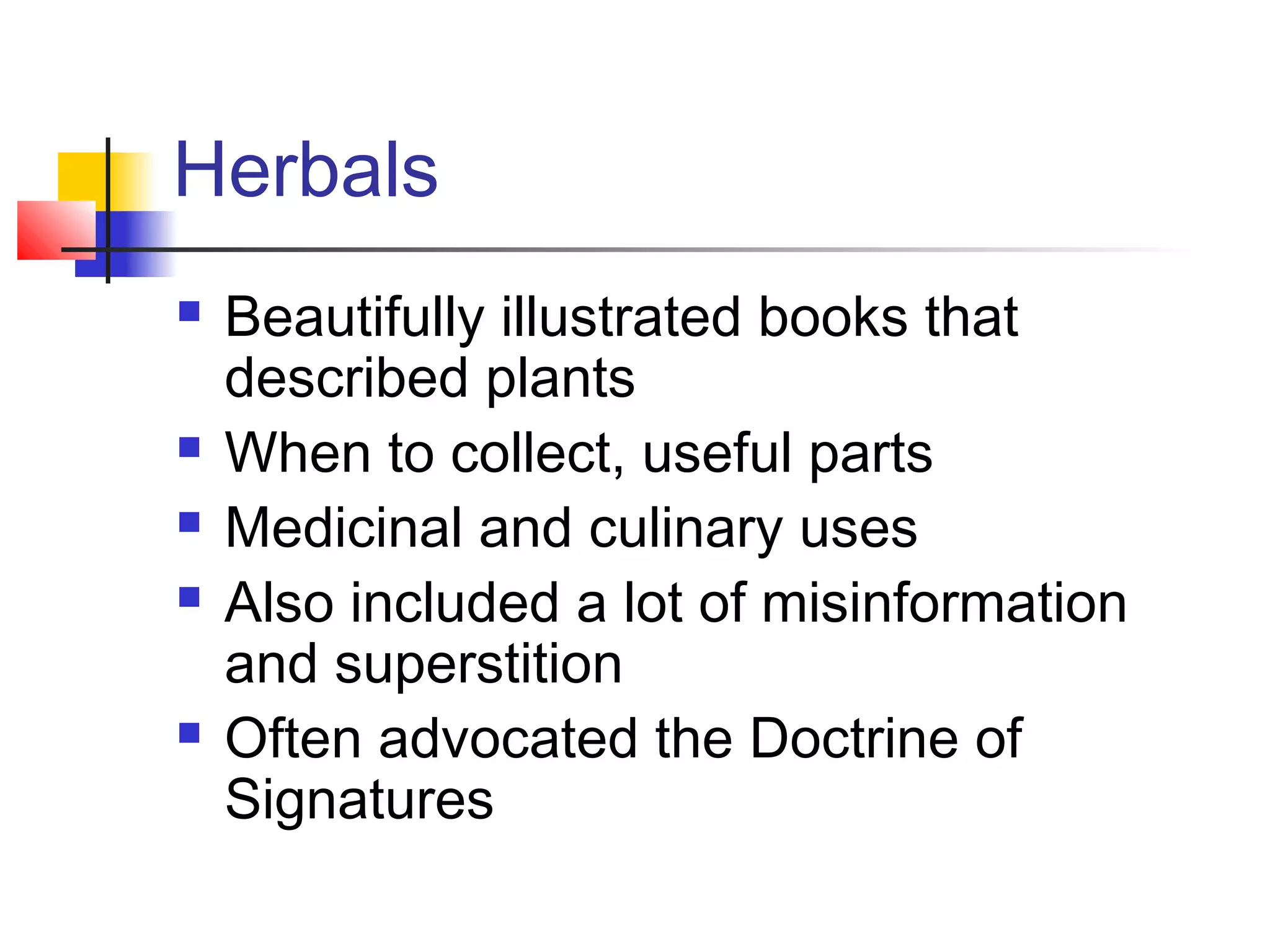 History of medicinal plant use A Presentation By Mr Allah Dad Khan ...