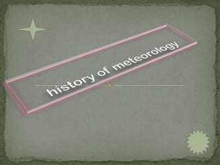 history of meteorology 