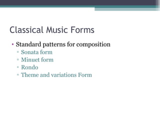 History of Music -Baroque and Classical | PPT