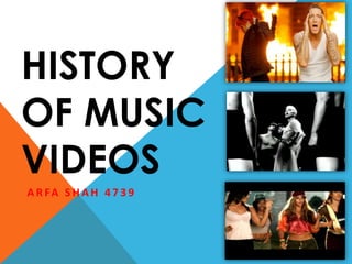 History of Music Videos,[object Object],Arfa Shah 4739,[object Object]