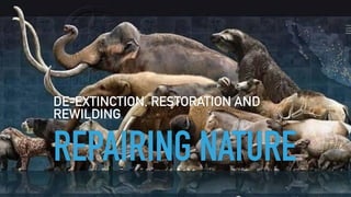 REPAIRING NATURE
DE-EXTINCTION, RESTORATION AND
REWILDING
 