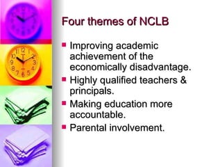 History of No Child Left Behind Act of 2001 | PPT