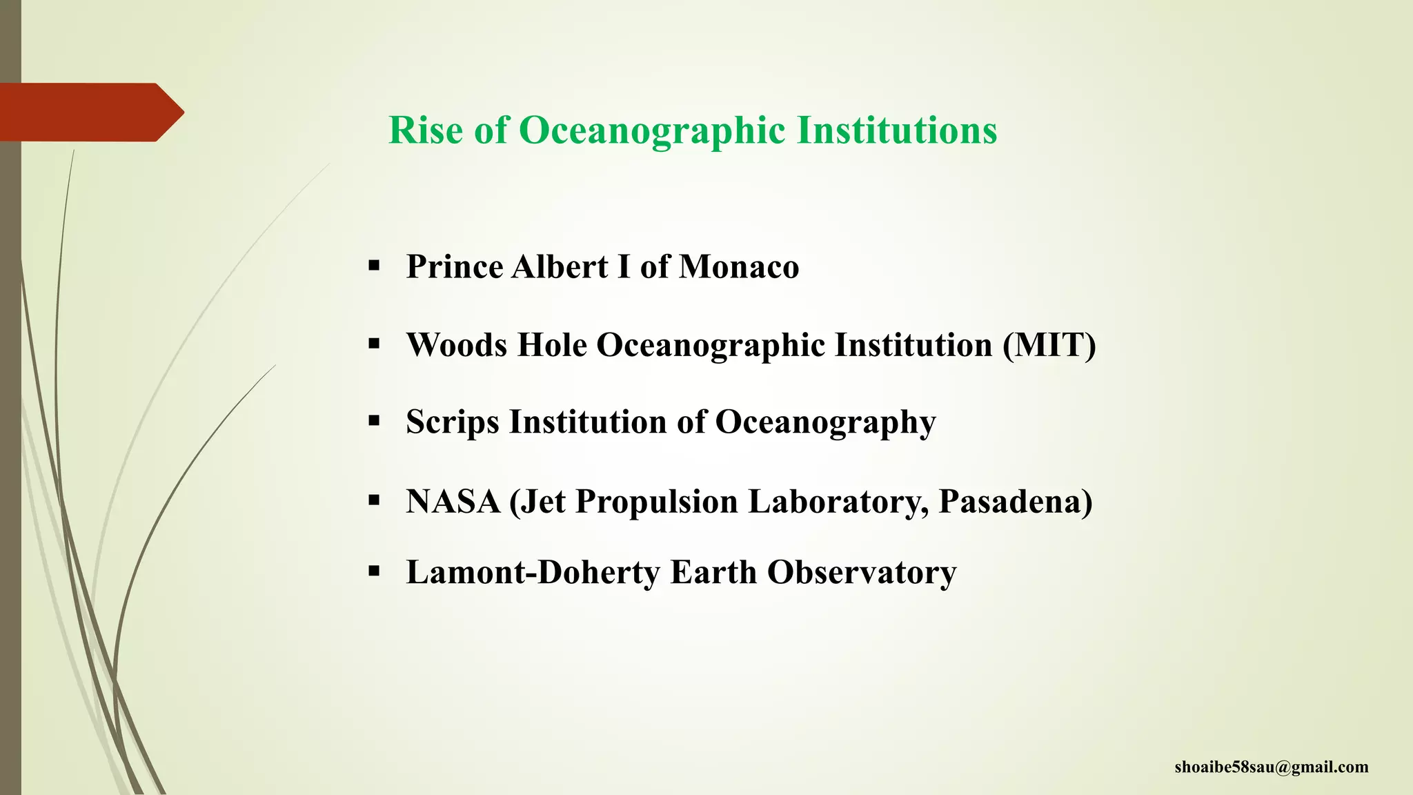 History of oceanography: origin and development | PPTX