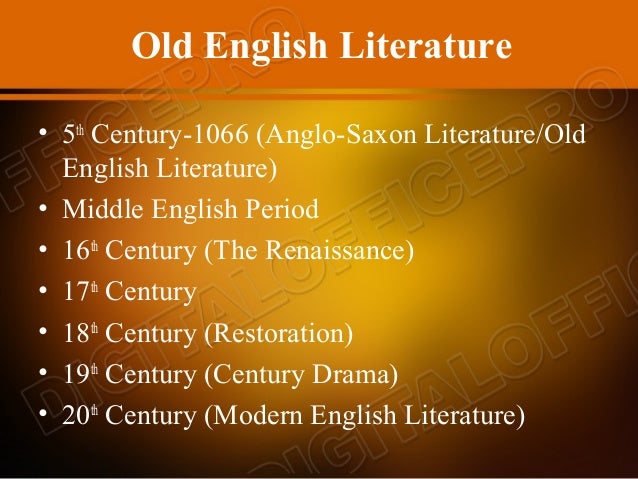 Essay on old english literature