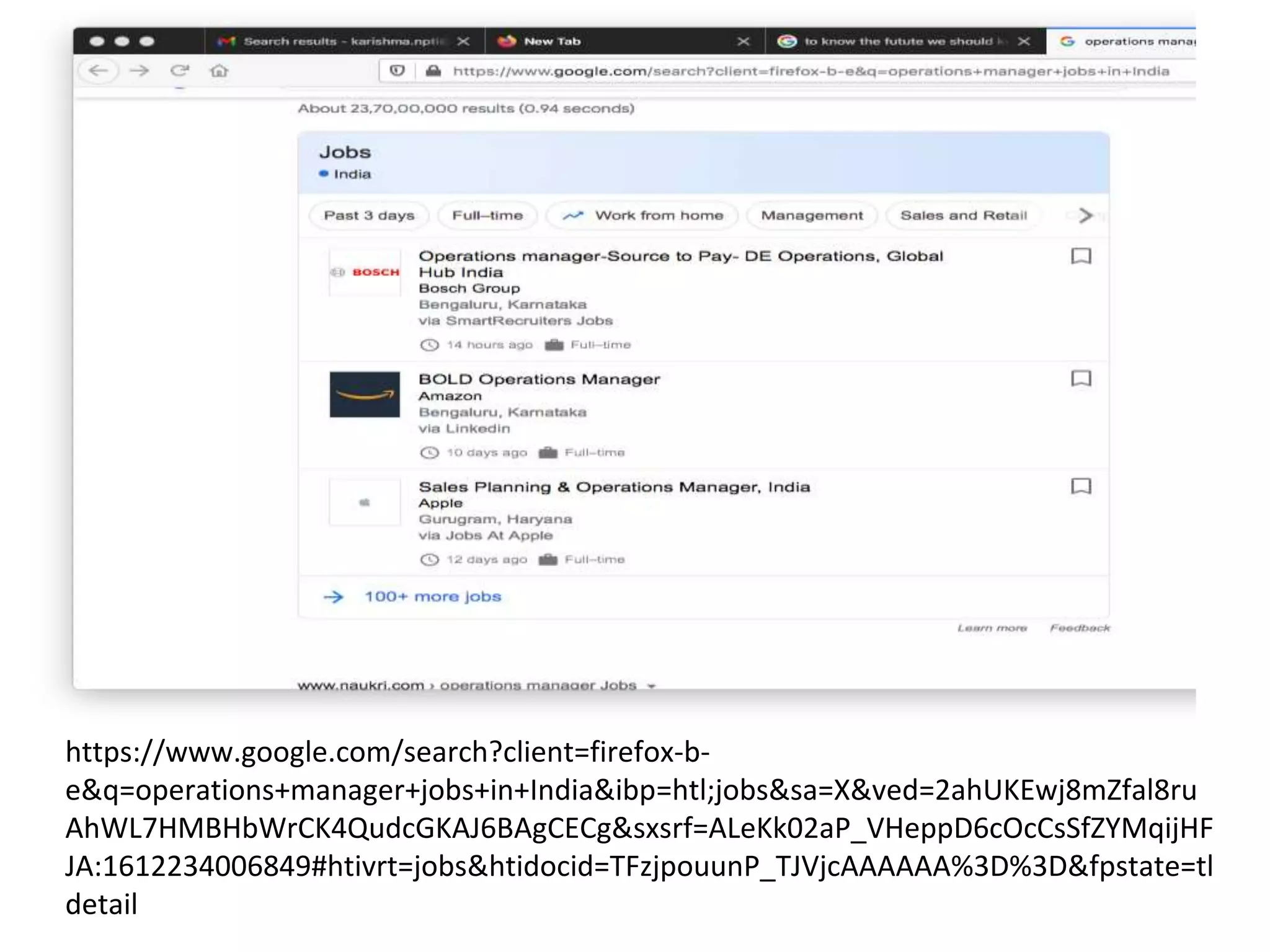https://www.google.com/search?client=firefox-b-
e&q=operations+manager+jobs+in+India&ibp=htl;jobs&sa=X&ved=2ahUKEwj8mZfal8ru
AhWL7HMBHbWrCK4QudcGKAJ6BAgCECg&sxsrf=ALeKk02aP_VHeppD6cOcCsSfZYMqijHF
JA:1612234006849#htivrt=jobs&htidocid=TFzjpouunP_TJVjcAAAAAA%3D%3D&fpstate=tl
detail
 