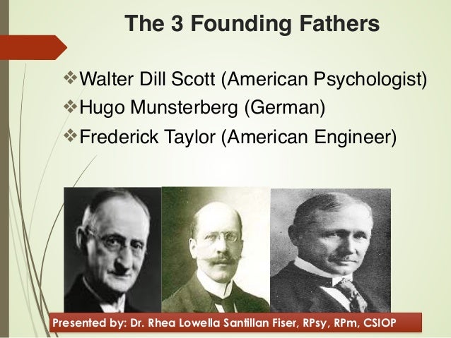 History of Industrial Organizational Psychology