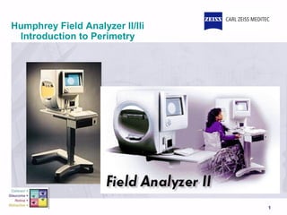 1
Humphrey Field Analyzer II/IIi
Introduction to Perimetry
 