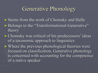 History of Phonology | PPT