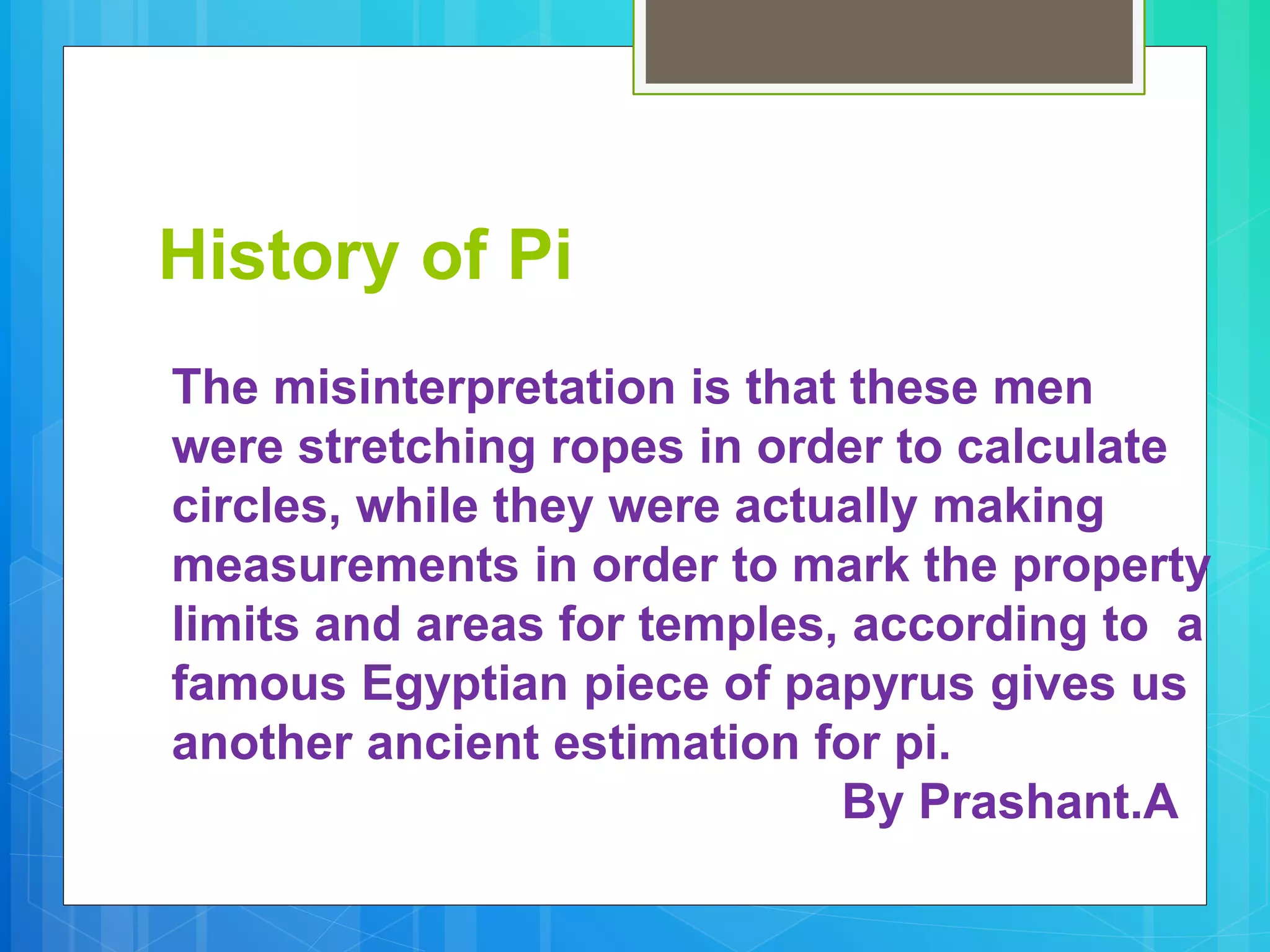History of pi | PPT