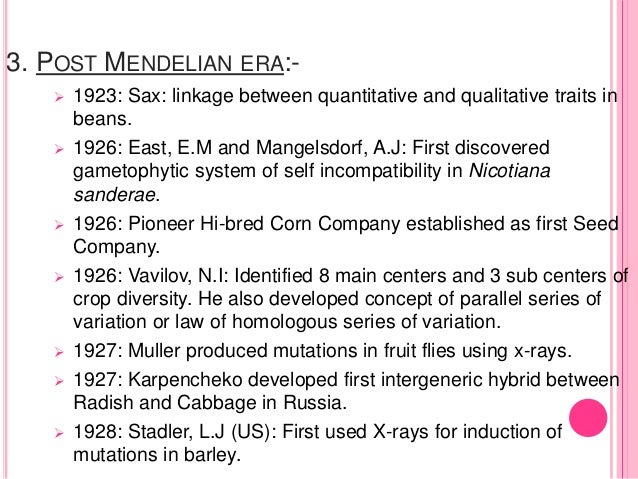 History of plant breeding