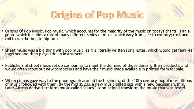 History of pop music