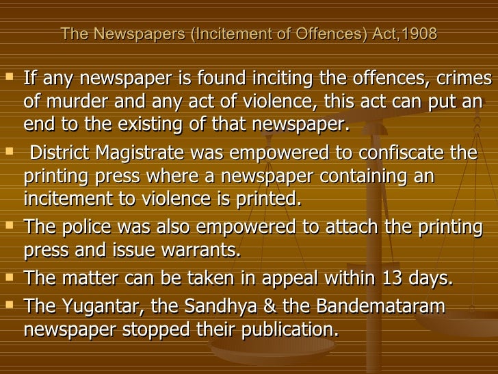 History of press laws in india