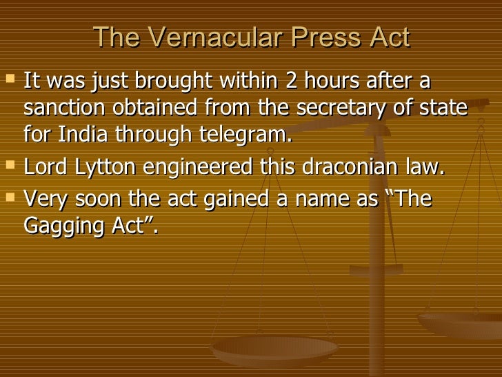 History of press laws in india