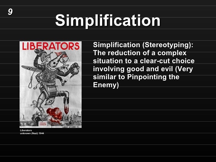 Simplification Propaganda