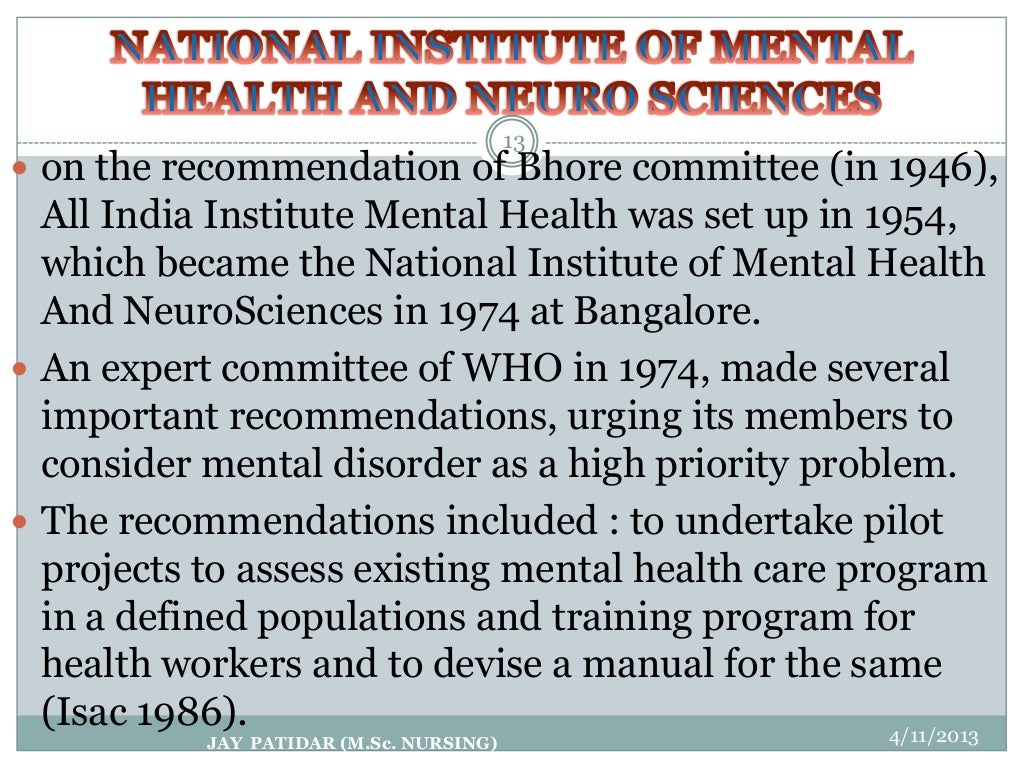 History of psychiatry in india