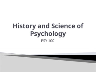 Chapter 1 - History of Psychology from Past to Present | PPTX