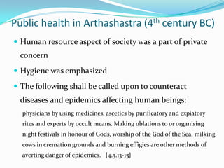History of public health