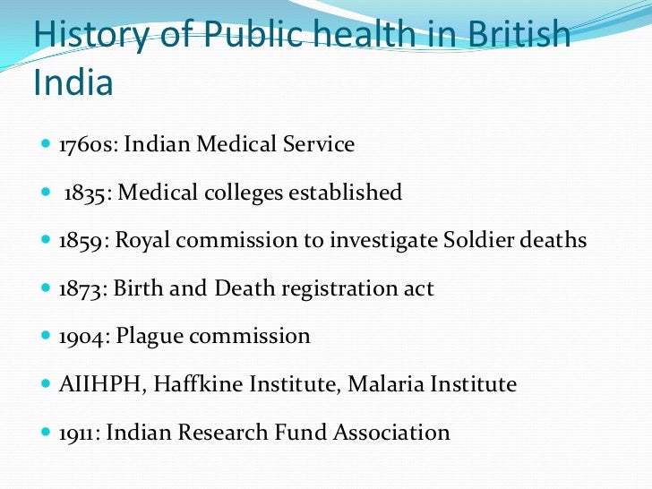 History of public health