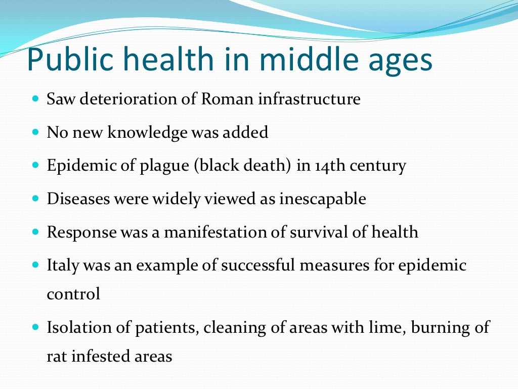 History of public health