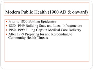 History of public health | PPTX