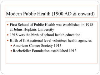 History of public health | PPTX