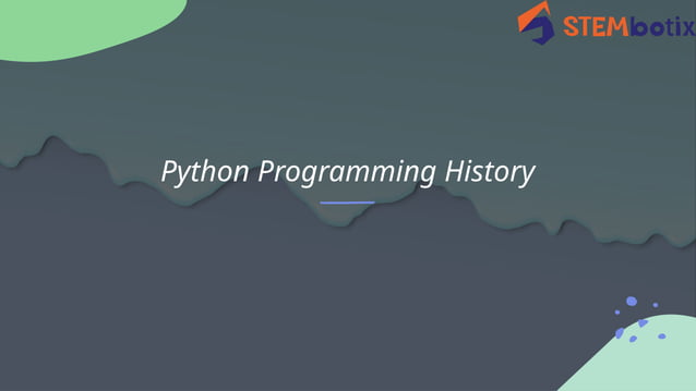 A brief History of Python Programming Language- English | PPTX