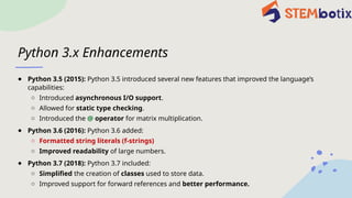 A brief History of Python Programming Language- English | PPTX