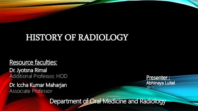 History Of Radiology