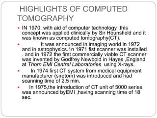 First Computed Radiography HISTORY OF RADIOLOGY ppt.pptx