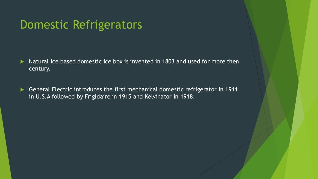 History of refrigeration