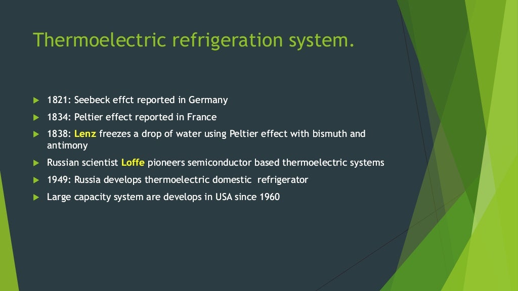 History of refrigeration