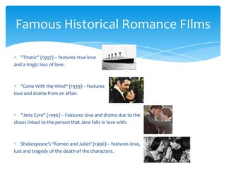 History of romance films | PPTX