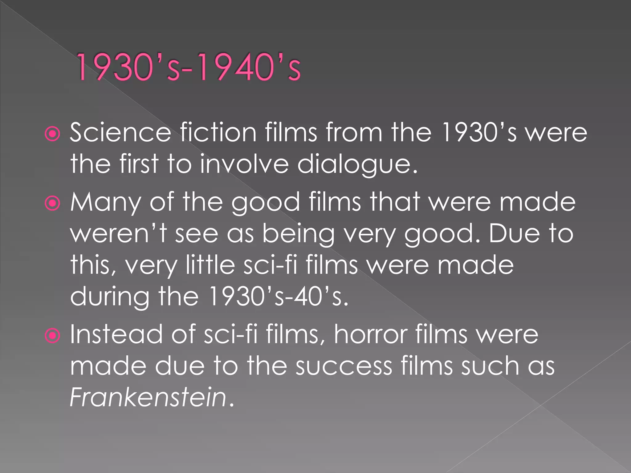 History of sci fi films (1) | PPTX