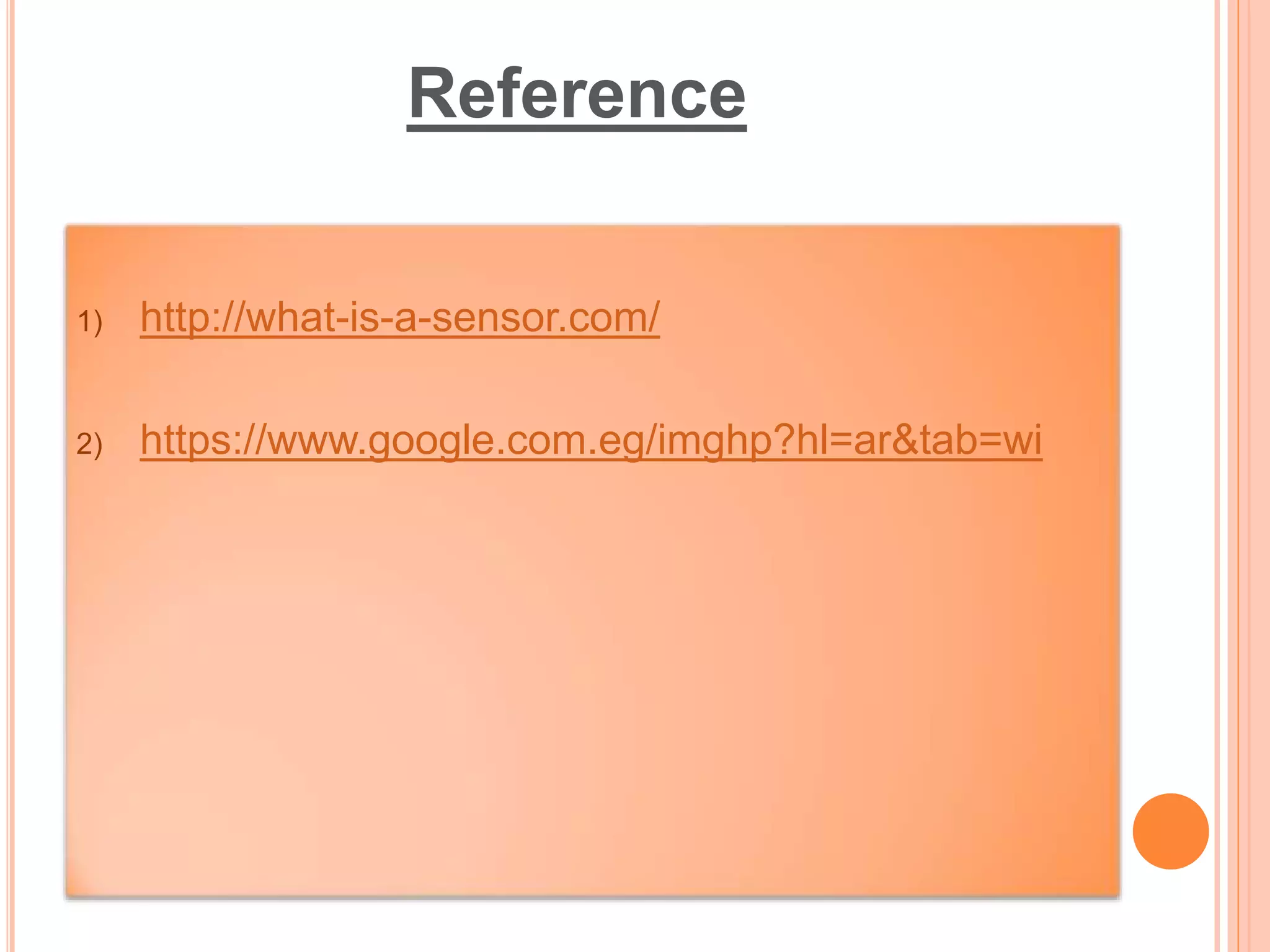 History of sensors | PPTX
