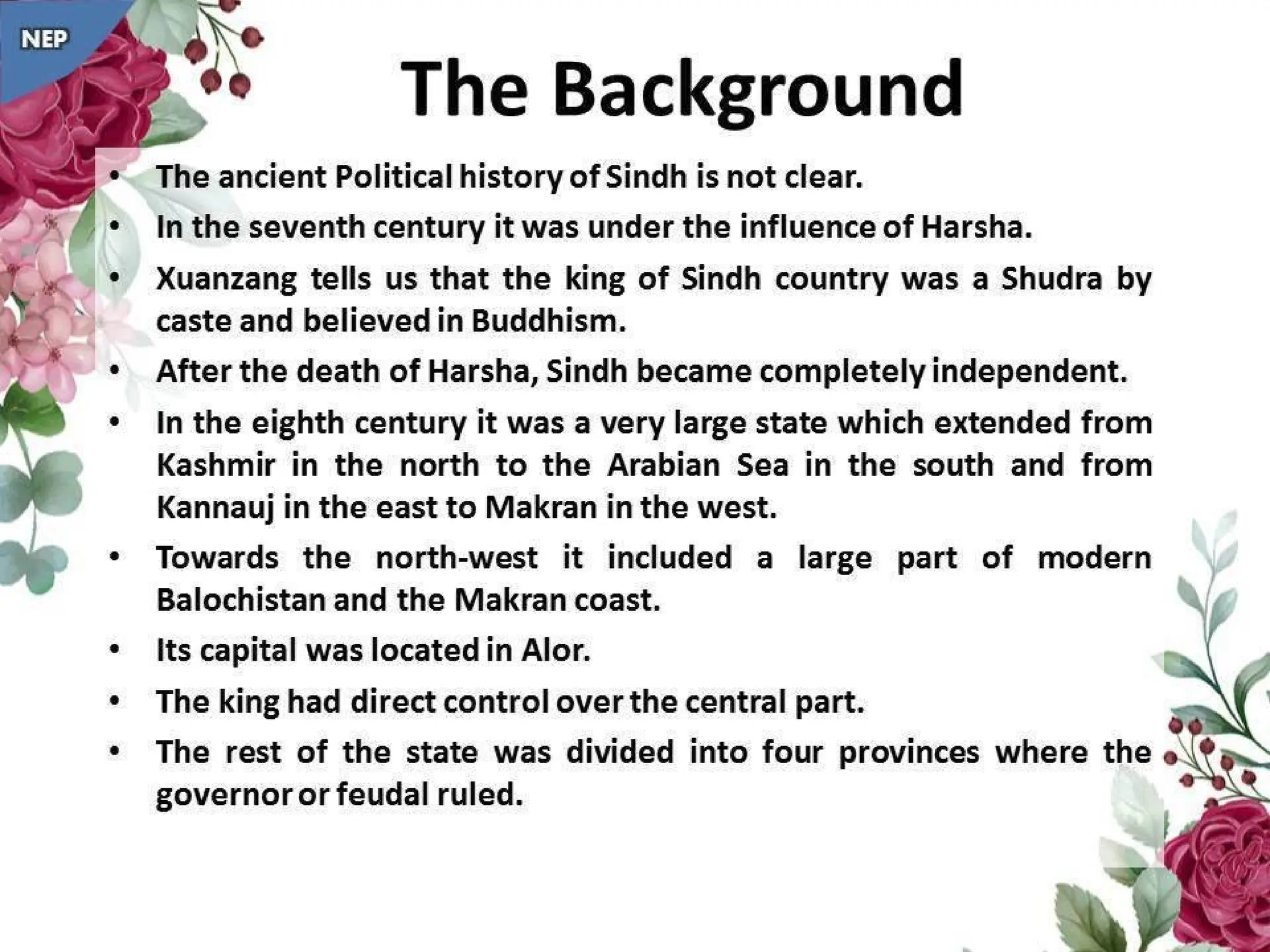 Rai dyansty Chach or Brahamn dynasty, History of Dahir History of Sindh NEP.pptx