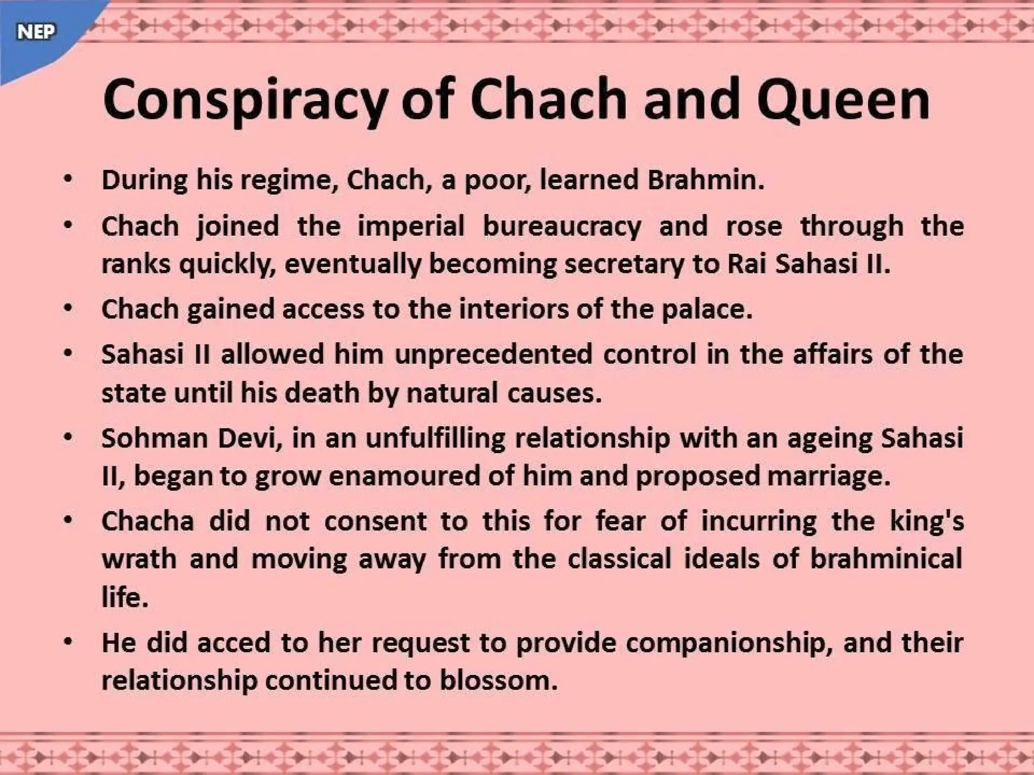 Rai dyansty Chach or Brahamn dynasty, History of Dahir History of Sindh NEP.pptx