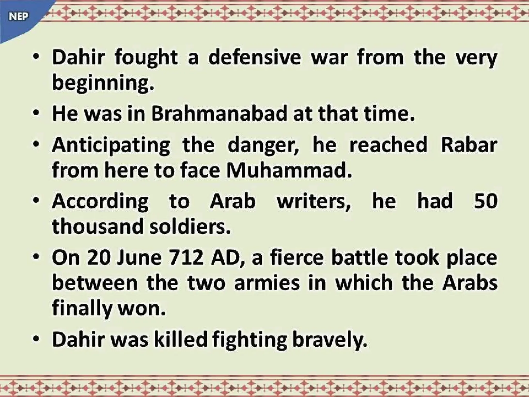 Rai dyansty Chach or Brahamn dynasty, History of Dahir History of Sindh NEP.pptx