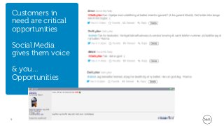 Customers in
need are critical
opportunities

Social Media
gives them voice

& you…
Opportunities




9                   Global Marketing
 