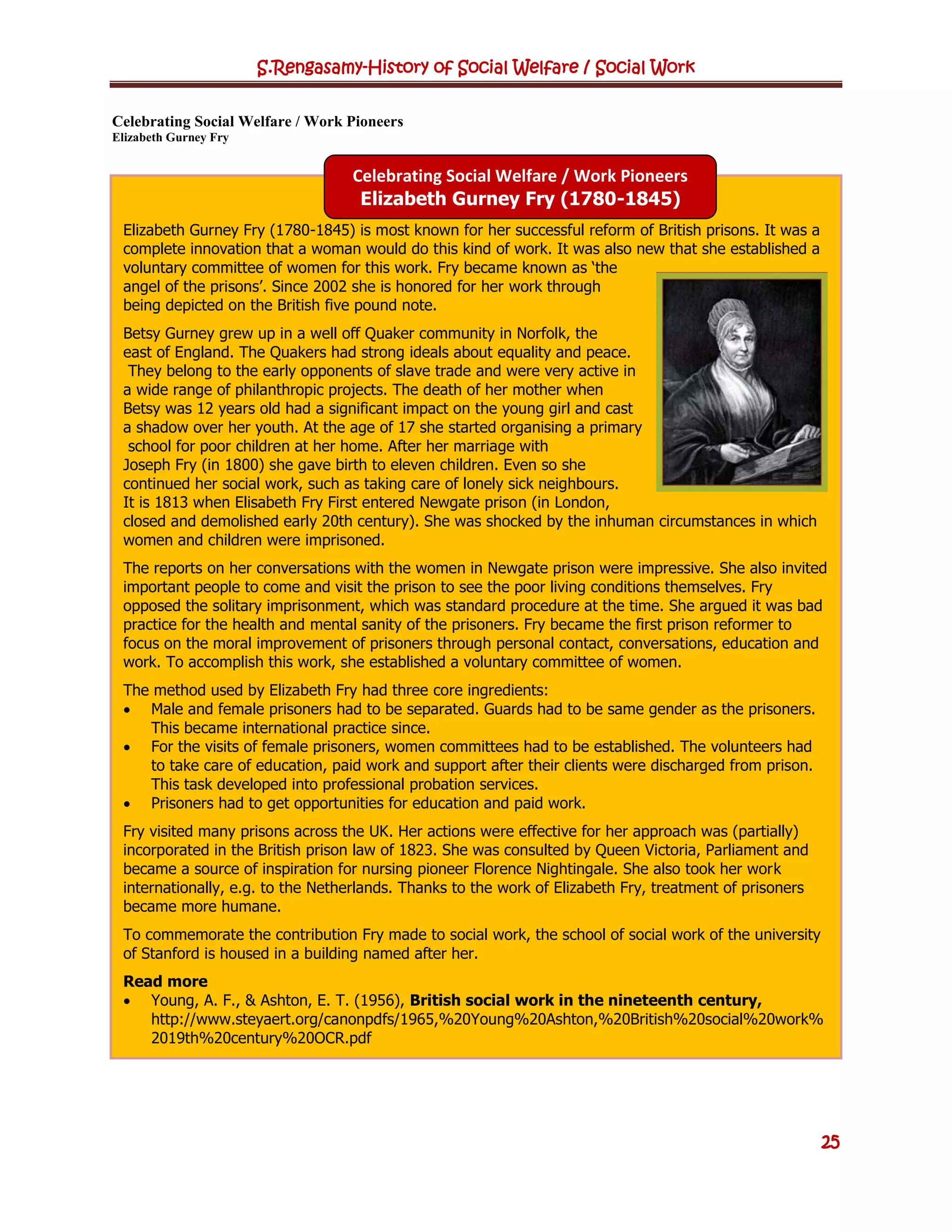 History of social welfare social work | PDF