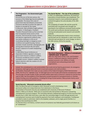 History of social welfare social work | PDF