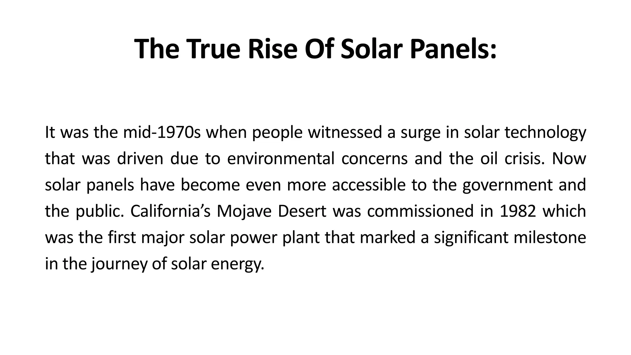 History of Solar Panels | Goldi Solar.pptx