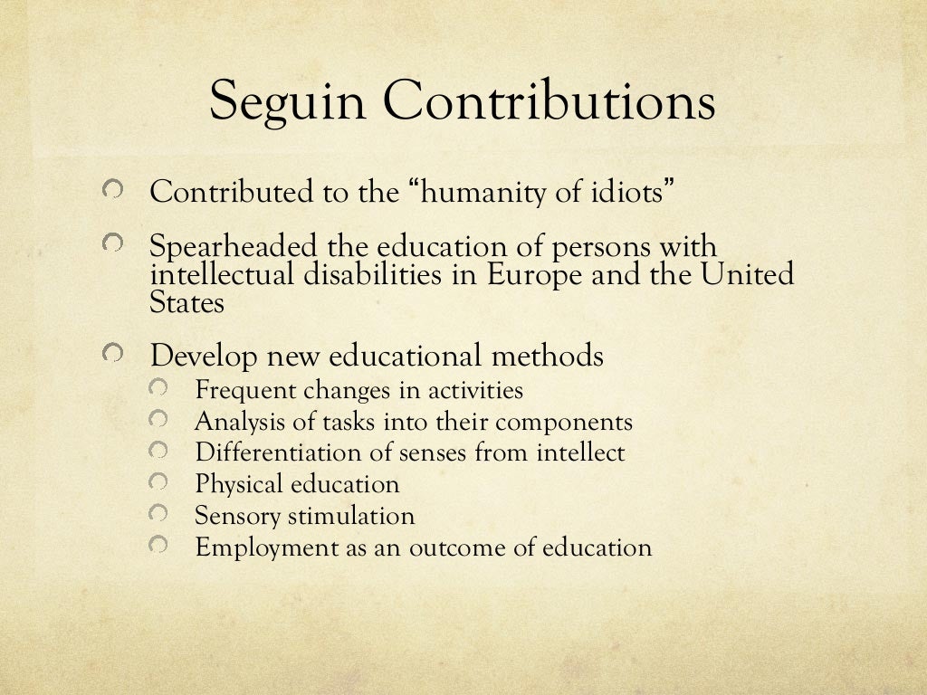 History of special education